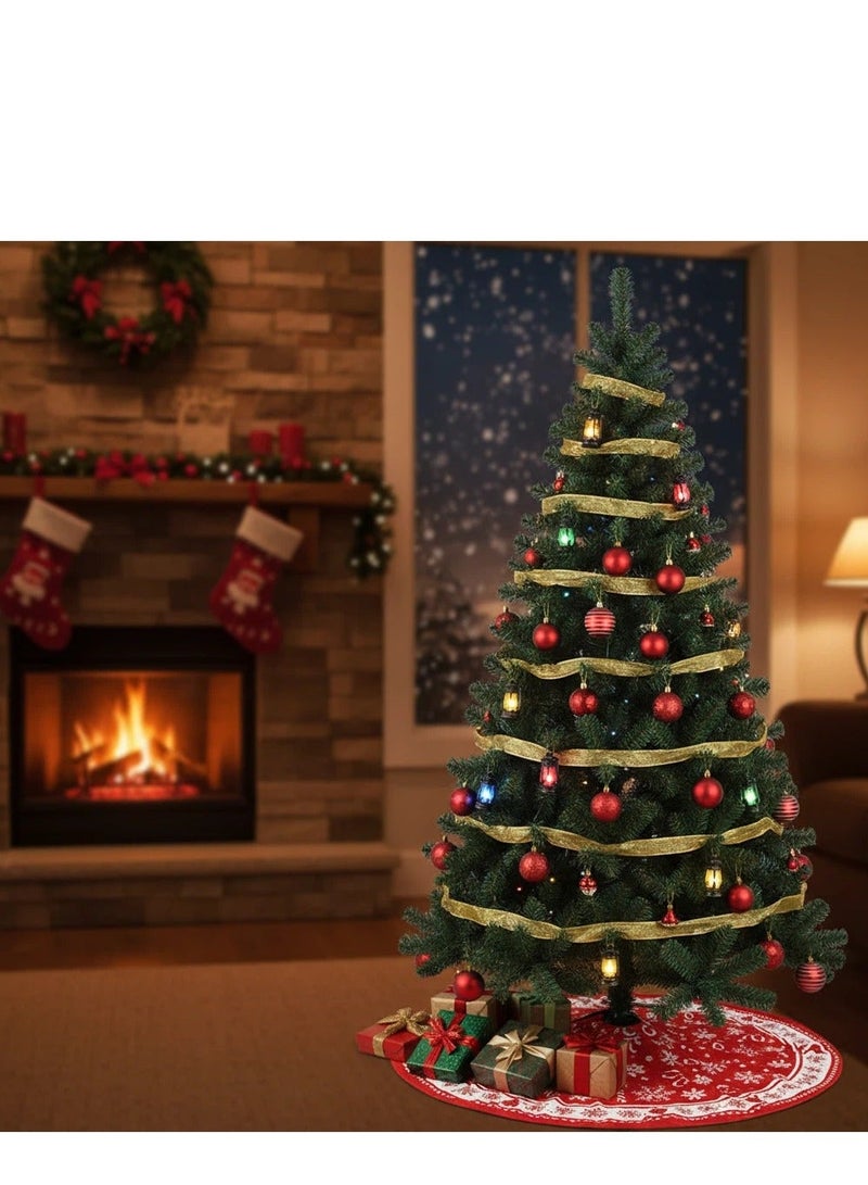 Y&D Artificial Christmas Tree with Stand,Easy Assembly, store parties, family holiday decorations and more - Image 1