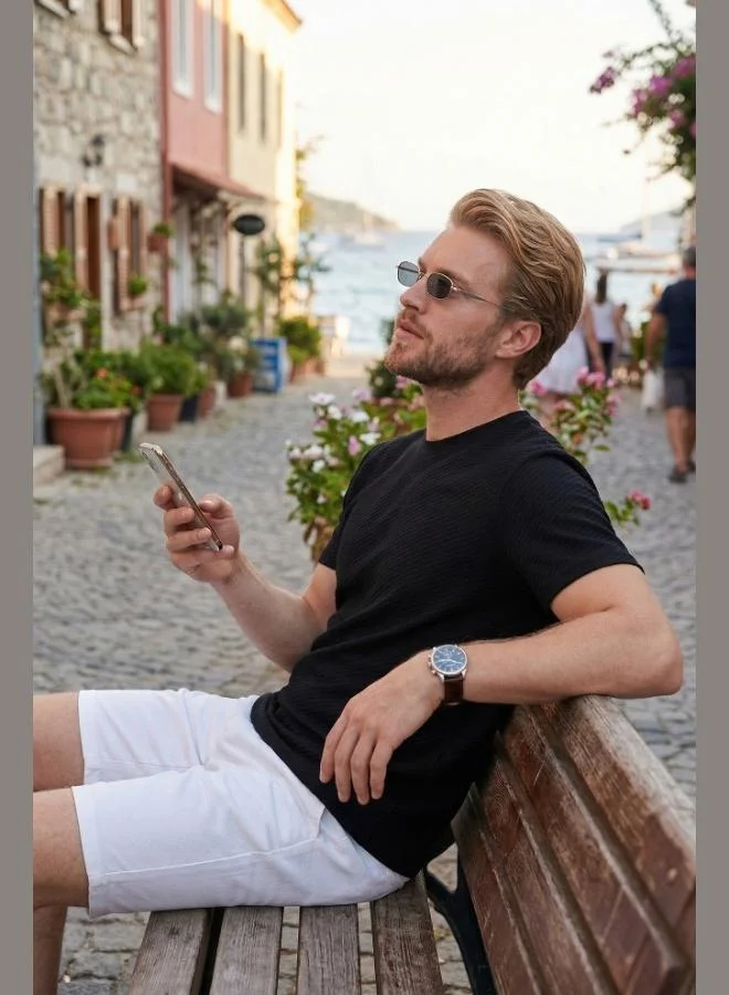 Buratti  Buratti Cotton Crew Neck Short Sleeve T-Shirt Men's T-SHIRT 5904115 for Men | Best Price UAE