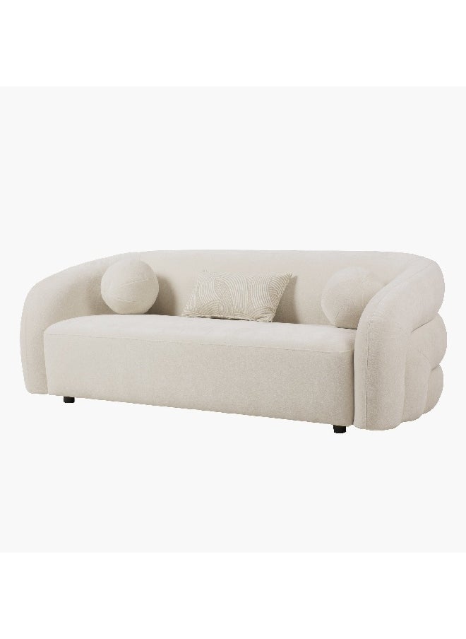 Home Box - Antonio 3-Seater Fabric Sofa with 3 Cushions 93 x 74 x 226 cm - Image 1