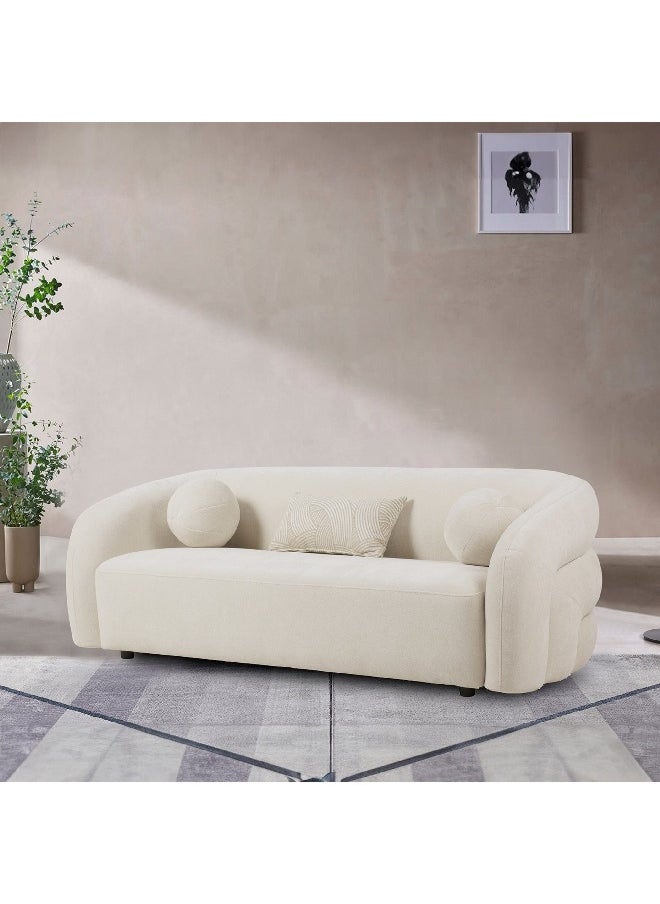 Home Box - Antonio 3-Seater Fabric Sofa with 3 Cushions 93 x 74 x 226 cm - Image 1