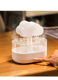 SYOSI Humidifiers for Bedroom, White Noise Humidifier with Simulated Raindrop, Ultrasonic Humidification, Colorful Mushroom Cloud Night Light, Aromatherapy Humidifier, Essential Oil Diffuser  - Image 3