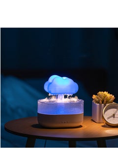 SYOSI Humidifiers for Bedroom, White Noise Humidifier with Simulated Raindrop, Ultrasonic Humidification, Colorful Mushroom Cloud Night Light, Aromatherapy Humidifier, Essential Oil Diffuser  - Image 4