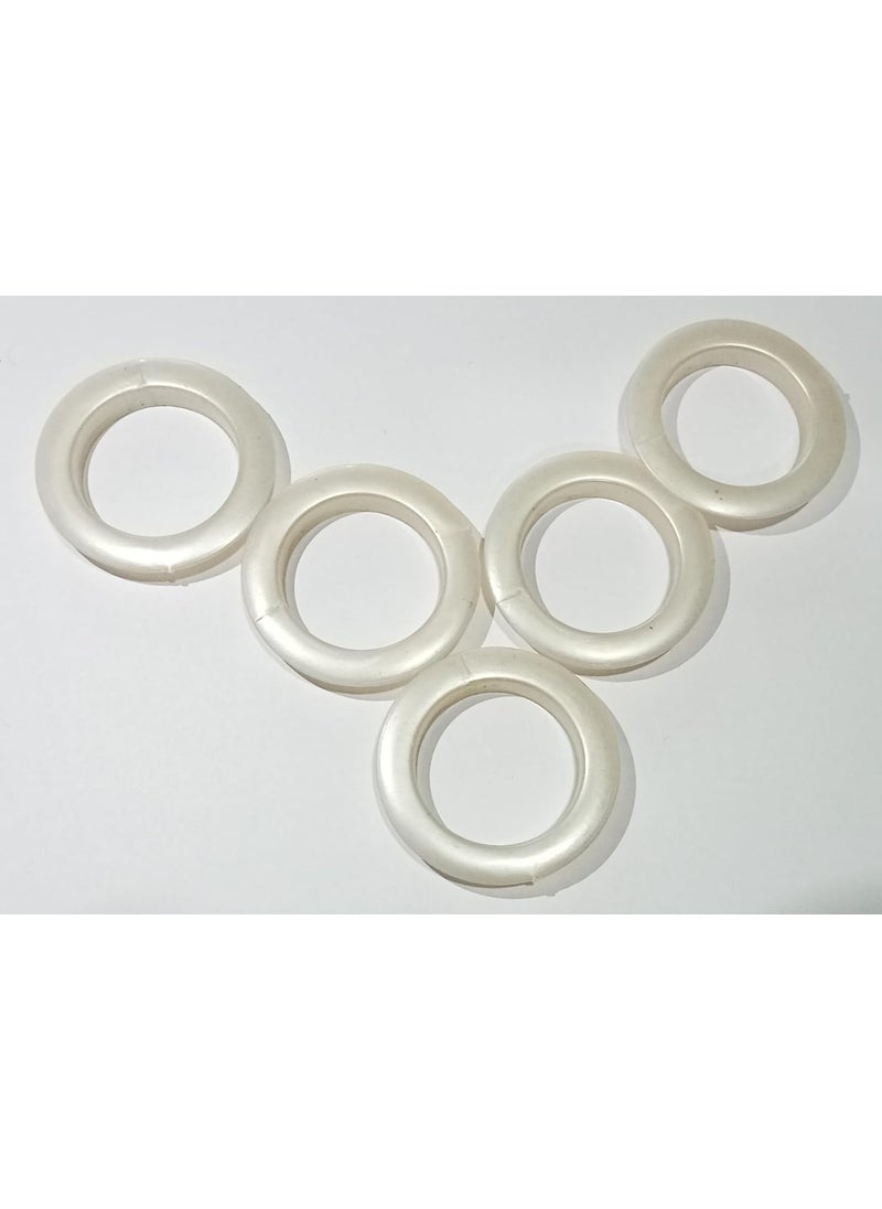 Pan Curtain Curtains Ring All Window and Door Pack of 25 Moti Colour  - Image 5