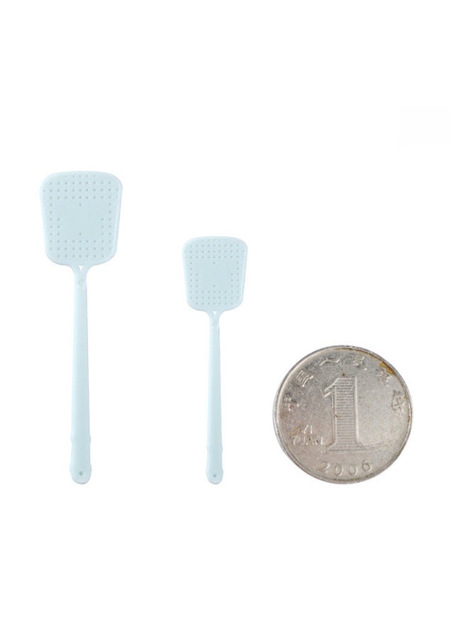 Generic - 12 Points 6 Points Doll House Dollhouse Simulation Mini Fly Swatter Miniature Food Play Props Fly Swatter Model-Specifications:12 Points Blue - Image 1