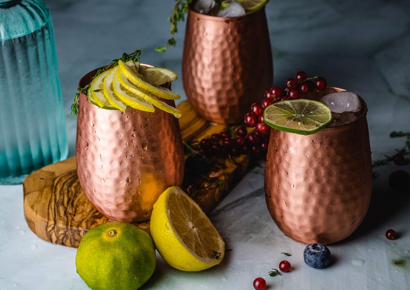 Kosdeg Copper Cups - 16 Oz Set of 4 - Unique Way to Enjoy Wine - Perfect Pure Tumbler for Water - Better Than Glasses or Plastic - Moscow Mule Cup for Drinking - Image 3