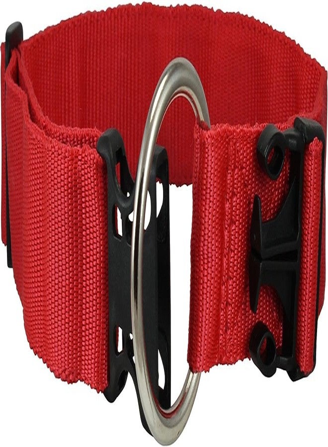 PawCloud Nylon Dog Collar - Large 25 mm, Red - Image 4