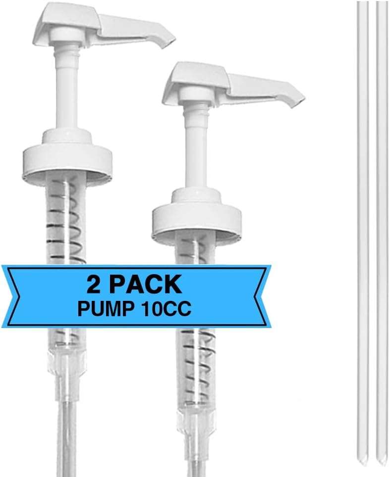 AMORIX 2 Pcs White 38-400 10cc Pump for Gallon Jug Dispensing Gallon Jug Pump Dispenser Lotion Gallon Shampoo Pump Top Replacement, Fits 1 Gallon Bottle 64oz 128oz Hand Sanitizer Containers