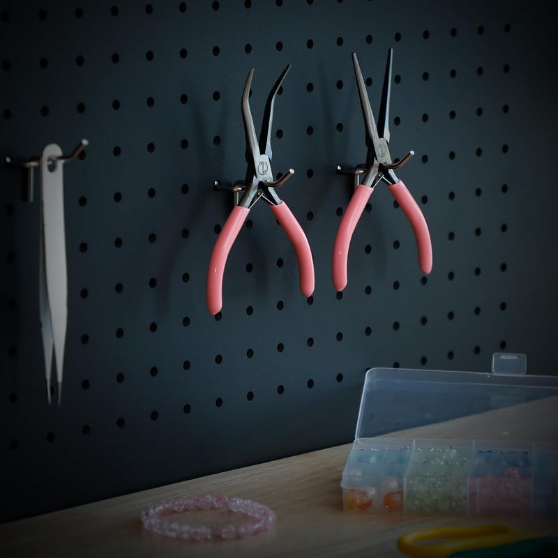 VISEMAN 6" Mini Needle Nose Pliers with Comfort Grip Handles, 2PCS Long Nose Pliers Set for Handmade Craft, Pink - Image 3