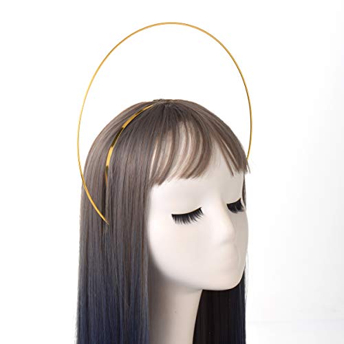BLESSUME Halo Crown Mary Goddess Headband Women's Halloween Costume Goddess Headpiece (Style 9 (Golden)) - Image 4