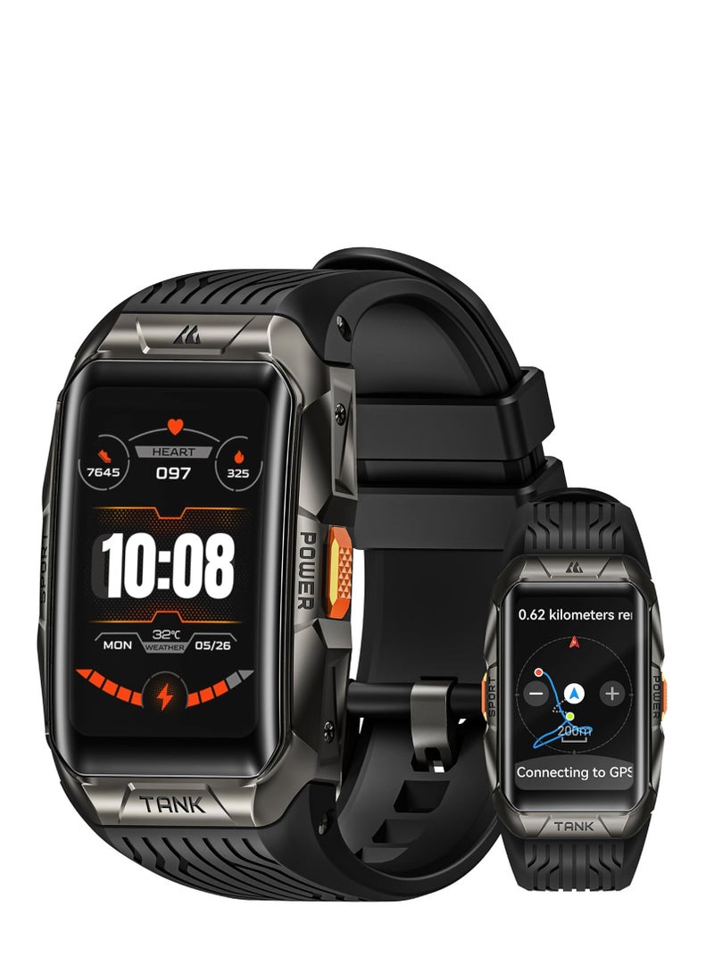 FIPKA Tank X2 Ultra Smart Watches for Men Women GPS Black - Image 1