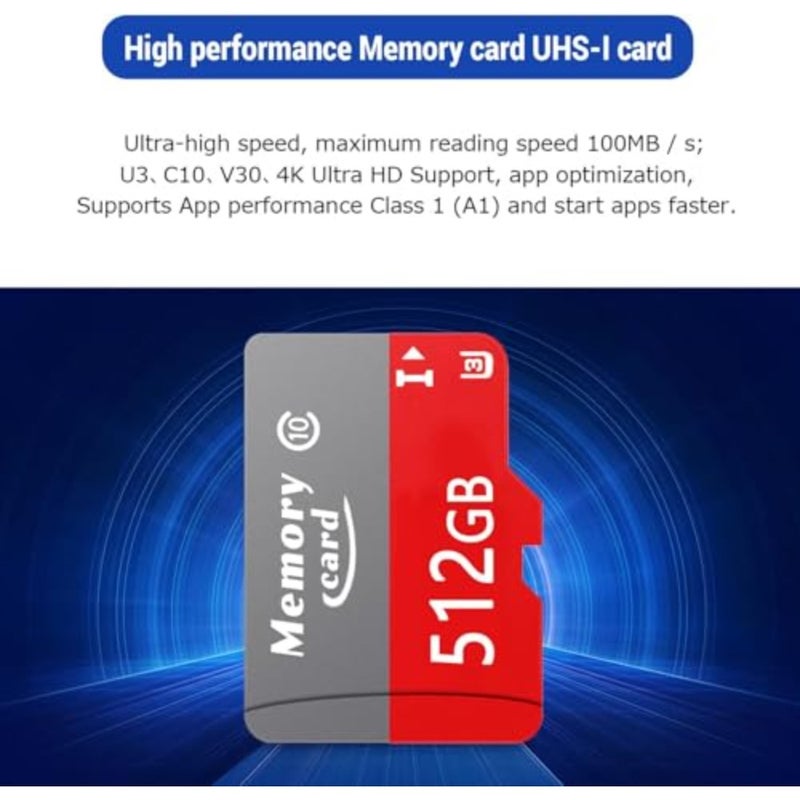 Micro SD Card for gaming devices, Android tablets, smartphones; 512GB MicroSDXC; black; up-to 100MB/s read speed, 4K Ultra Full HD video support - Image 5