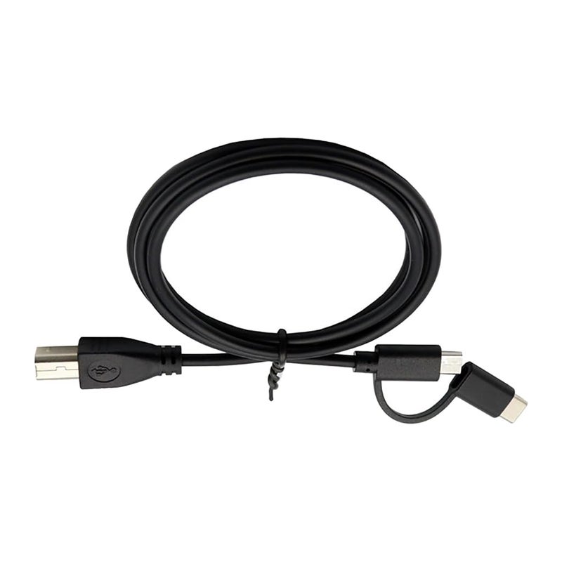 USB + Type C Male to USB B Male Date Line Cable Portable Printer Electronic Organ Connection Cord - Image 3