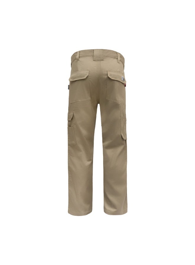 Shield Flame-Resistant & Anti-Static Work Pants for Men – Arc Flash Industrial Safety PPE 
KHAKI COLOR - Image 2