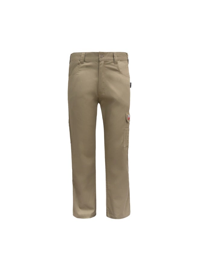 Shield Flame-Resistant & Anti-Static Work Pants for Men – Arc Flash Industrial Safety PPE 
KHAKI COLOR - Image 1