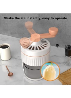MBUYS MALL MBUYS MALL Hand Crank Ice CrusherManual Ice Shaver Hand Machine Portable Snow Cone Machine Detachable Manual Ice Crusher for Offices Outdoors Home  - Image 5