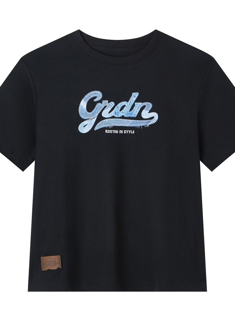 GIORDANO Women Boyfriend Cotton Graphic Tee - Image 3