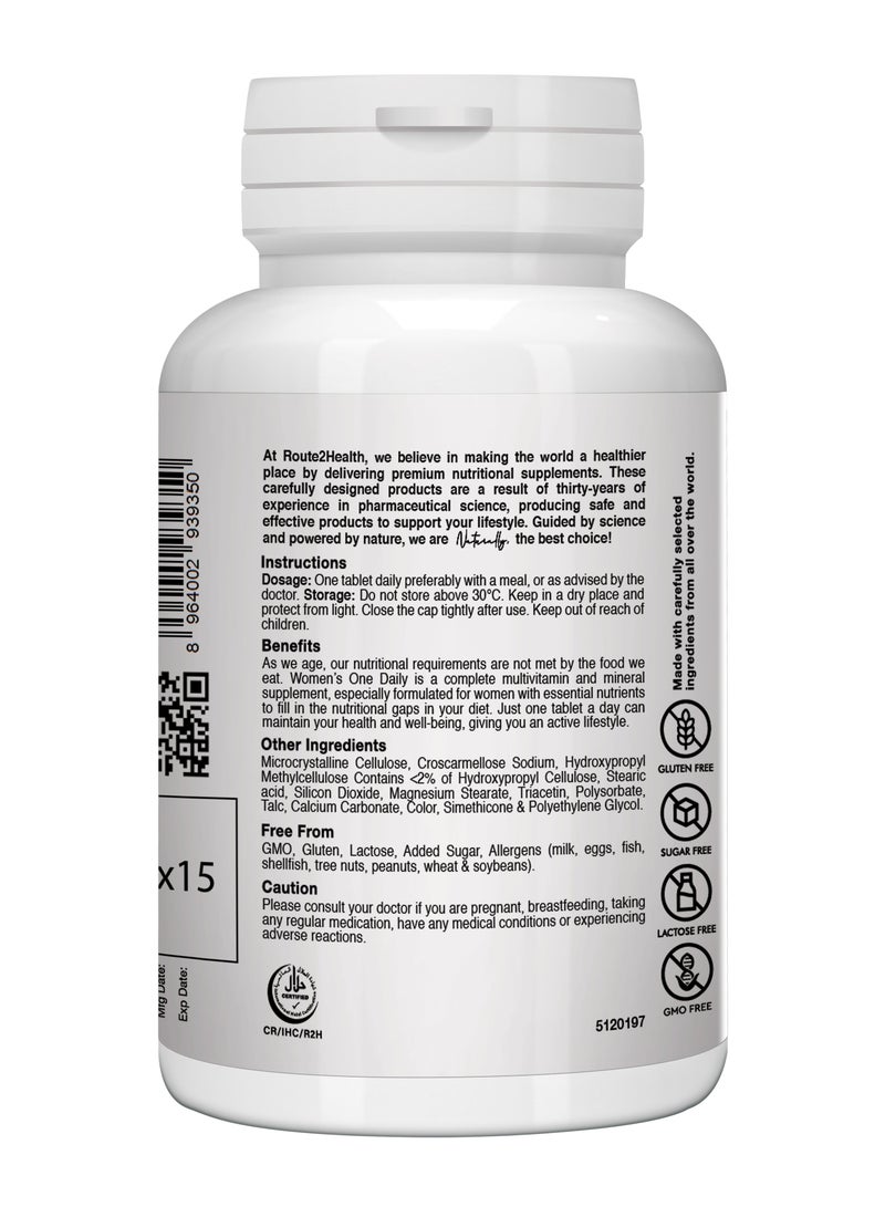Route2Health Route 2 Health Multivitamins & Mineral Supplement for Women – 30 Tablets, Complete Daily Nutrition, Immune Support, Energy Boost, Skin & Hair Health, Gluten-Free, Non-GMO, Premium Quality - Image 2