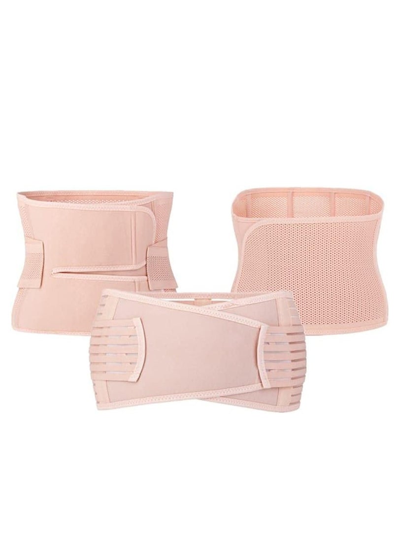 Generic - 3 in 1 Postpartum Girdle Support Recovery Belly Band Corset Wrap Body Shaper for After Birth Postnatal C-Section Waist Pelvis Shapewear Wrap Girdle Support Band Belt Body Shaper - Image 1