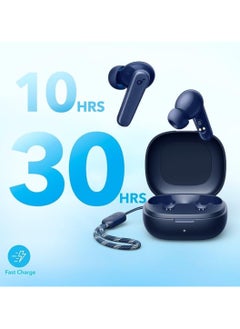 Panvil R50i True Wireless Earbuds 10mm Drivers with Big Bass, Bluetooth 5.3, 30H Playtime, IPX5-Water Resistant, AI Clear Calls with 2 Mics, 22 Preset EQs via App Blue  - Image 3
