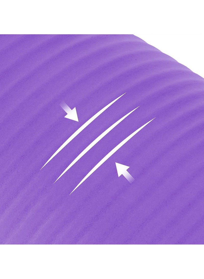 Anti-Tear Exercise Mat With Carrying Strap 183x61x1cm - Image 3