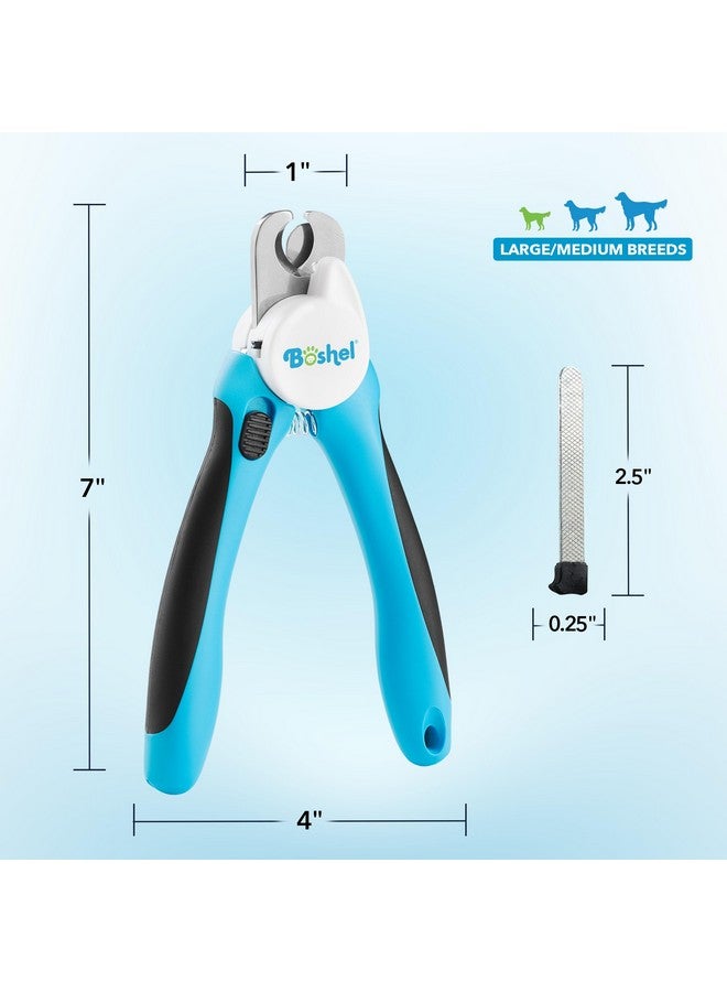 BOSHEL BOSHEL LED Large Dog Nail Clippers, Dog Nail Trimmers for Large Breed with Quick Sensor, Dogs Trimmer with Light & Safety Guard, Sharp Pet Nails Clipper, Pet Claw Clippers, Pets Toenail Cutter & File - Image 3