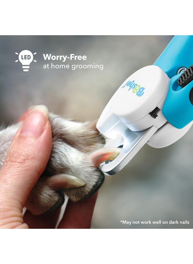 BOSHEL BOSHEL LED Large Dog Nail Clippers, Dog Nail Trimmers for Large Breed with Quick Sensor, Dogs Trimmer with Light & Safety Guard, Sharp Pet Nails Clipper, Pet Claw Clippers, Pets Toenail Cutter & File - Image 2