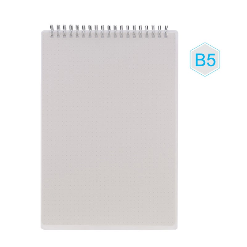 B5 Size Spiral Book Coil Notebook  Dot Transparent PVC Cover for Sketch Diary Memo Simple Notebooks Office and School Stationary Supply - Image 3