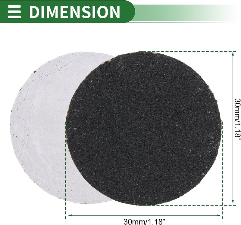 Individual group scene compatible Sandpaper Hook & Loop Sanding Sheets 30x30mm Black 180 Grit Efficient Grinding and Polishing Automobile Manufacturing and Repair Metal Processing Experience optimized build - Image 3