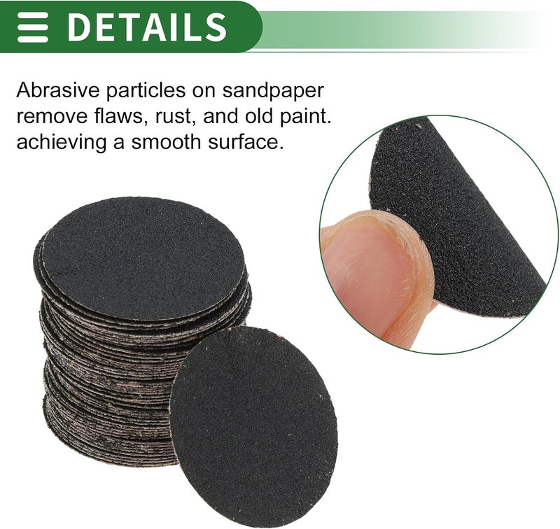 Individual group scene compatible Sandpaper Hook & Loop Sanding Sheets 30x30mm Black 180 Grit Efficient Grinding and Polishing Automobile Manufacturing and Repair Metal Processing Experience optimized build - Image 4
