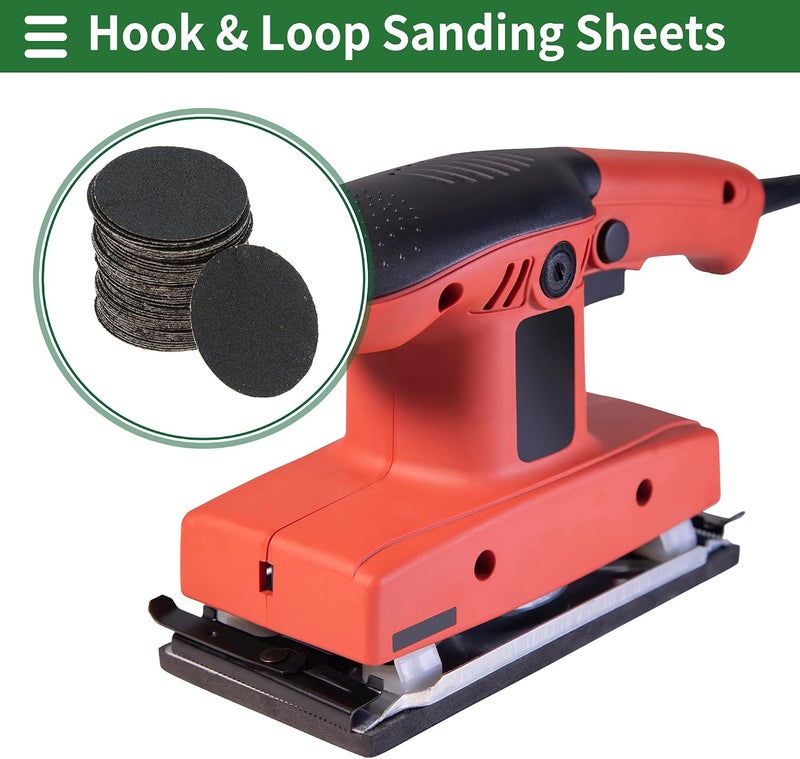 Individual group scene compatible Sandpaper Hook & Loop Sanding Sheets 30x30mm Black 180 Grit Efficient Grinding and Polishing Automobile Manufacturing and Repair Metal Processing Experience optimized build - Image 2