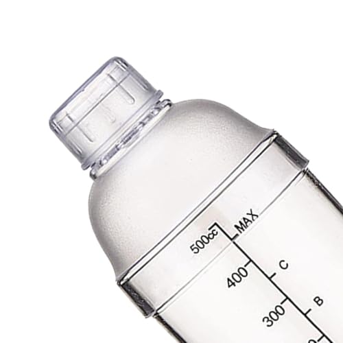 Bridge2shopping Acrylic Cocktail Shaker with Strainer Unbreakable, 500 ML - Image 2