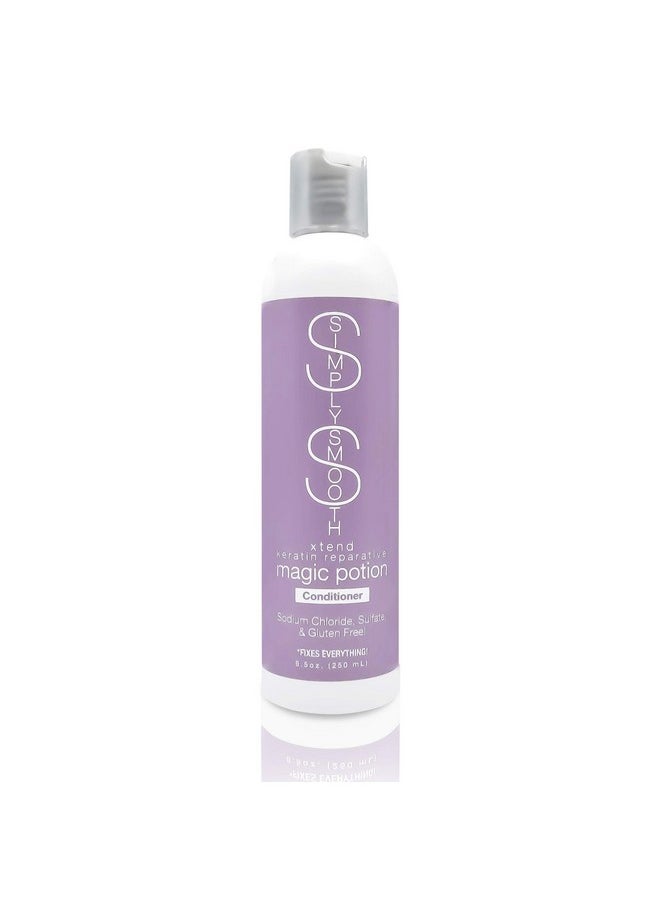 SIMPLY SMOOTH Xtend Keratin Magic Potion Conditioner Daily Conditioner Restore & Repair Dry Damaged Keratin Depleted Hair Hydrate & Create Soft Healthy Hair For All Hair Types 8.5 Oz.  - Image 1