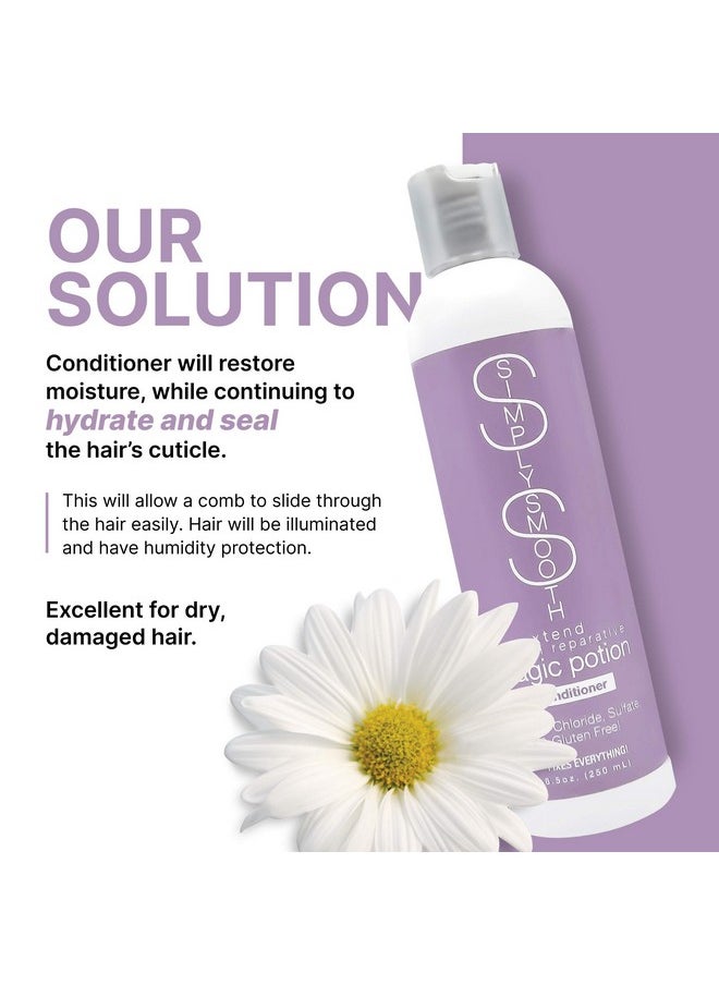 SIMPLY SMOOTH Xtend Keratin Magic Potion Conditioner Daily Conditioner Restore & Repair Dry Damaged Keratin Depleted Hair Hydrate & Create Soft Healthy Hair For All Hair Types 8.5 Oz.  - Image 5