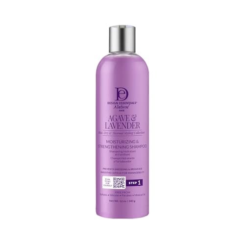 Design Essentials Agave & Lavender Moisturizing Hair Bath, Sulfate-Free Shampoo- Blow-Dry & Silk Press Collection - 12oz - Image 1