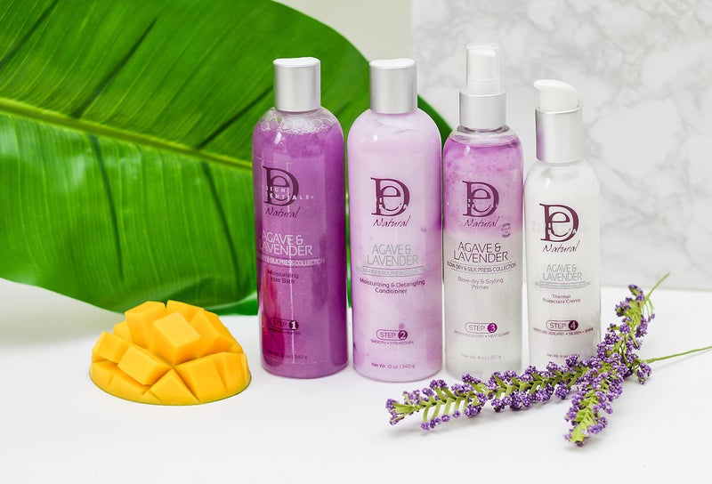 Design Essentials Agave & Lavender Moisturizing Hair Bath, Sulfate-Free Shampoo- Blow-Dry & Silk Press Collection - 12oz - Image 3