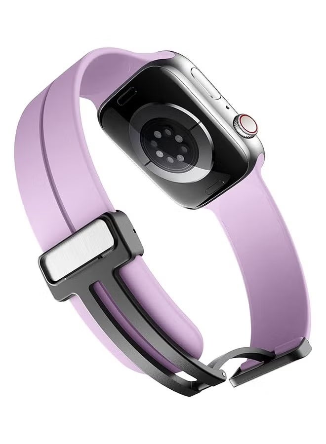 Silicone watch strap - Pink - Water resistant - Size 38-40-41-mm - Image 3