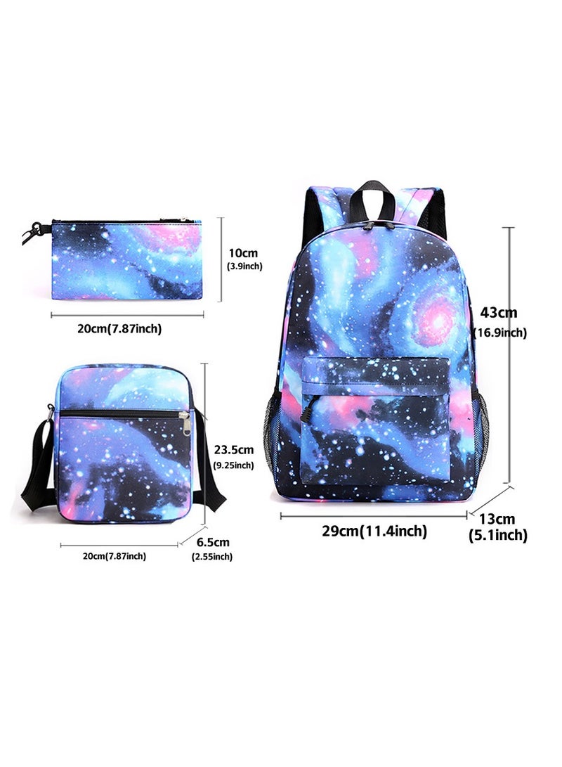 general 2024-2025 Backpack Pencil Case Lunch Bag Three-Piece Set Sanrio Kuromi Men's and Women's Casual Backpacks, Outdoor Travel Backpacks , Gifts for Kuromi Fans - Image 2