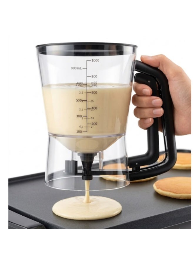 AMM Pancake Batter Dispenser with Measuring Marks – Easy Pour Baking Funnel for Pancakes, Waffles, Muffins & Cupcakes – No Mess Batter Separator for Kitchen Baking, Crepe & Griddle Accessories - Image 5