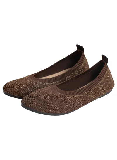 flâneur Flaneur Womens Shoes Flats - Round Toe Ballet Shoes for Women, Walking Casual Shoes, Comfort Grey Womens Flats, Breathable Ladies Shoes, Stylish & Lightweight Footwear for Women