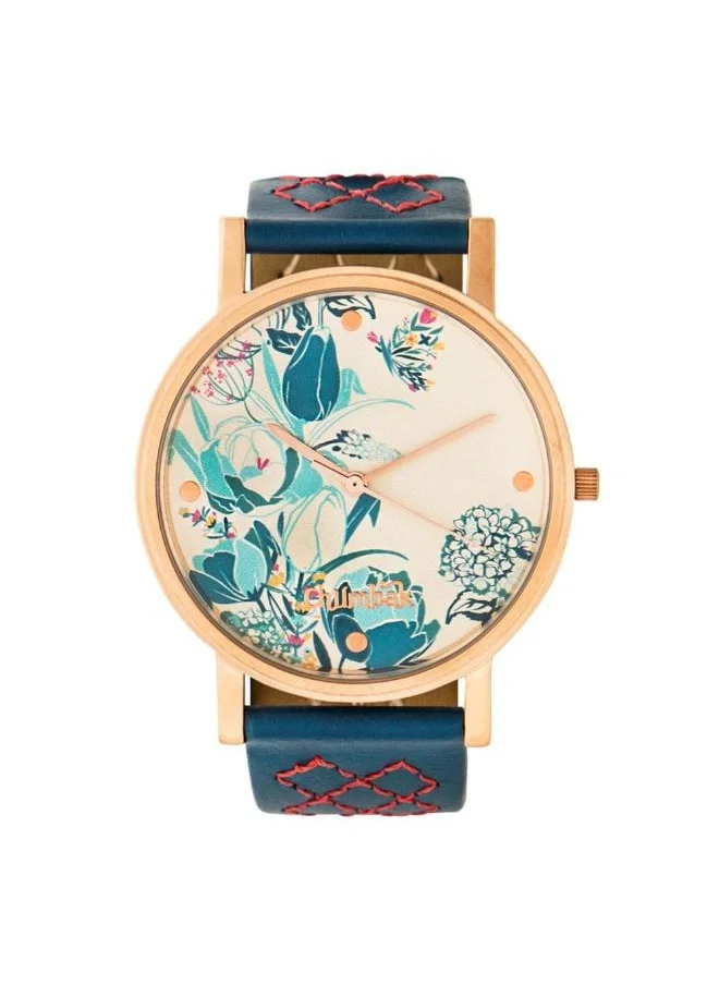 Chumbak Tulip Garden Quilted Wrist Watch