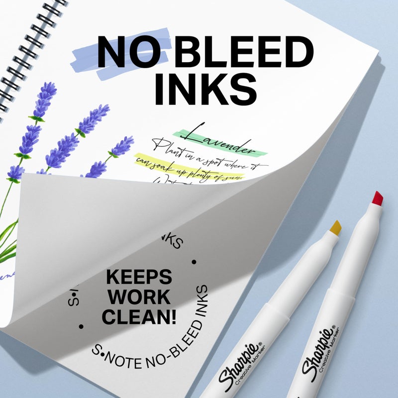 Sharpie S-Note Creative Markers, Pastel Highlighters, Art Marker Set, Assorted Colors, Chisel Tip, 36 Count - Back to School, Colorful Teacher Essentials, Bullet Journaling, Fun Office Supplies - Image 4