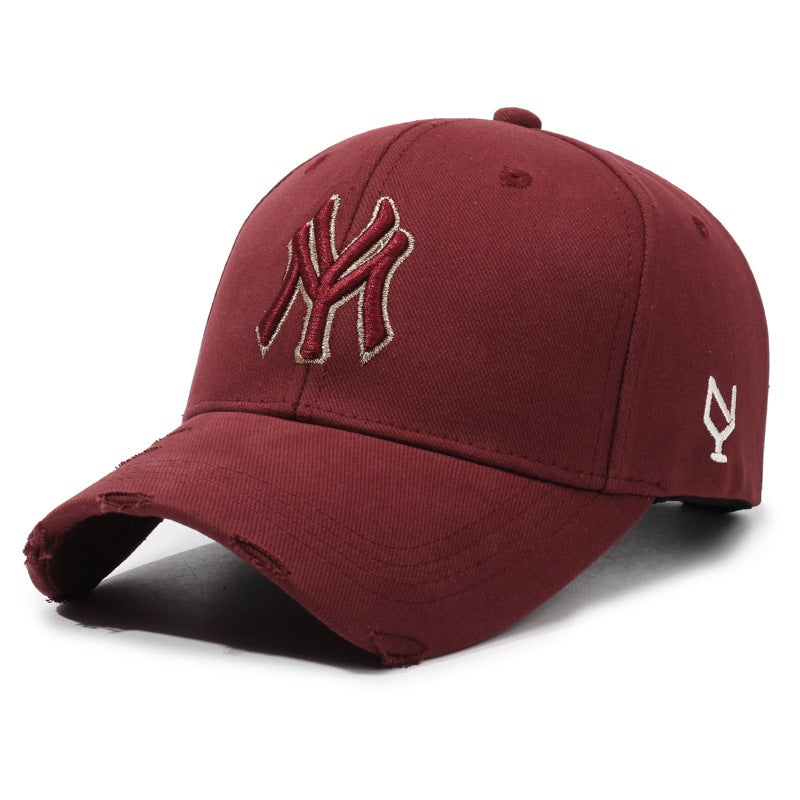 Washed Baseball Cap Women Vintage Gray Spring Summer Outdoor Sunshade Hat - Image 1