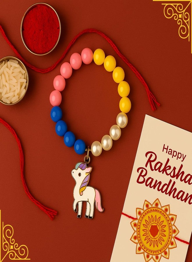 Piepot Rakhi for Kids | Cartoon Rakhi for Girls and Boys with Roli Chawal & Best Wishes Card | Bracelets for Kids | For Boys and Girls | Rakshabandhan - Image 4