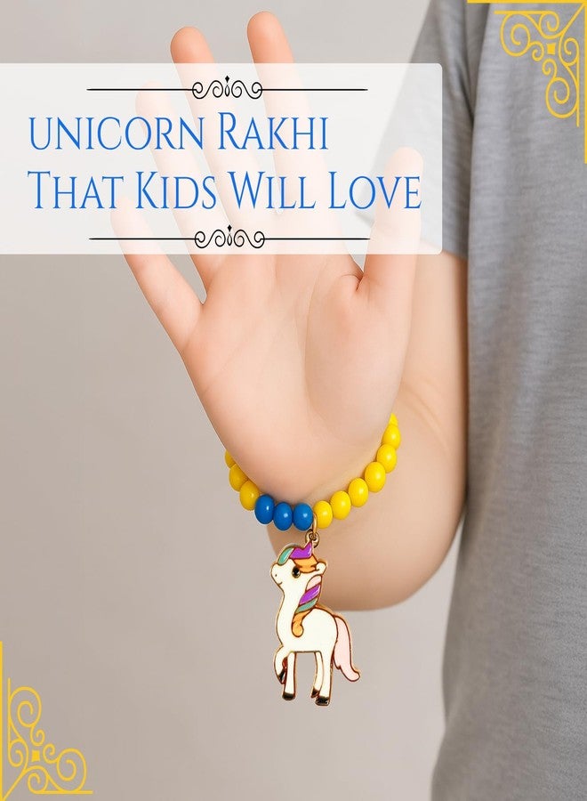 Piepot Rakhi for Kids | Cartoon Rakhi for Girls and Boys with Roli Chawal & Best Wishes Card | Bracelets for Kids | For Boys and Girls | Rakshabandhan - Image 3