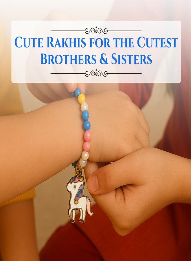 Piepot Rakhi for Kids | Cartoon Rakhi for Girls and Boys with Roli Chawal & Best Wishes Card | Bracelets for Kids | For Boys and Girls | Rakshabandhan - Image 5