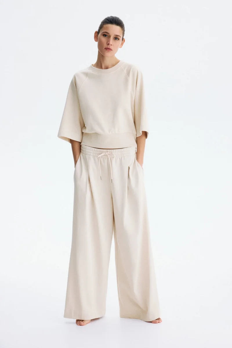 H&M Pleat-detail drawstring trousers