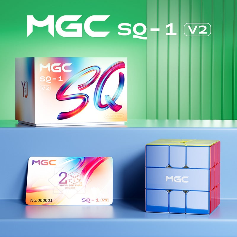 【Yj/Yongjun Mgc Sq1 V2 Magnetic Aurora Cube】Special-Shaped Competition Speed Cube Sq-1 Cube With Tutorial - Image 2