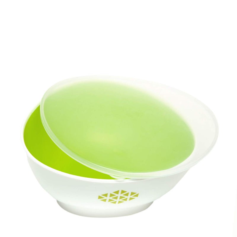Gluman Peppy Multipurpose Airtight 2 Bowl Set with Tray and Lids - Food Grade Dry Fruits, Pickle, Dessert, Snacks Container Storage (Green) - Image 4