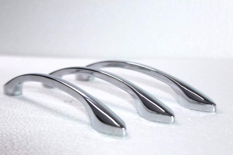 GS Gujarat New Lock Chrome Finish Kitchen Cabinet HandlesDoor HandleLiving RoomHotel Room 8 Inche Pack of 6 - Image 2