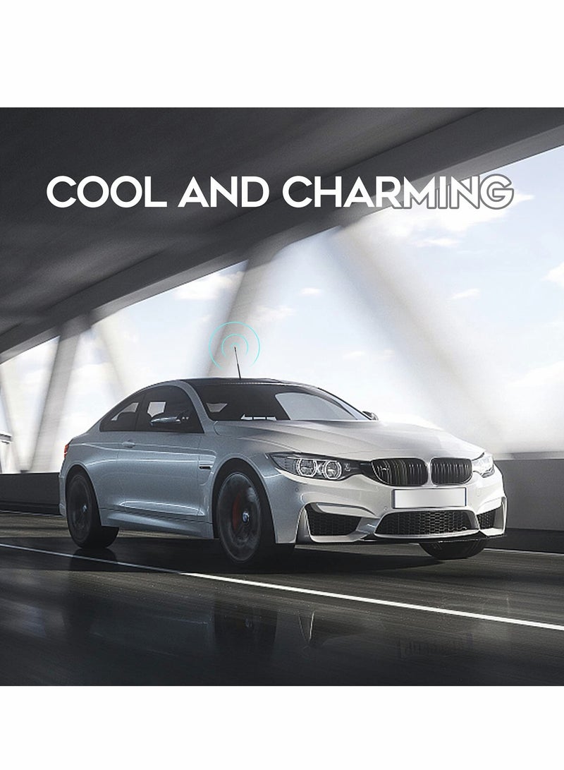 مجموعة هوائي سيارة عالمية - 2 قطعة هوائي مطاطي AM/FM/DAB بديل مع براغي، متوافق مع جميع طرازات المركبات. - Image 4